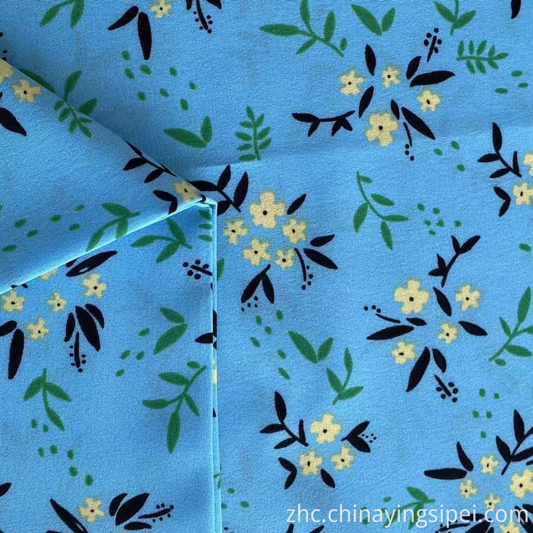 ISP纺织花打印4路伸展97%聚酯3%弹性纤维织物印花织物适合女士